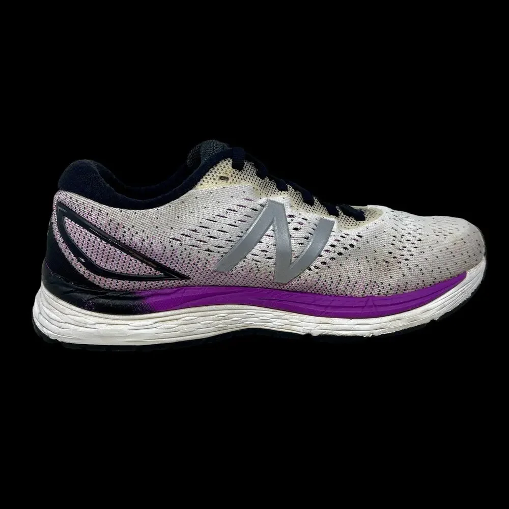 New Balance 880 Running Shoes Womens Sz 9 White Purple 1.144=I.10.4